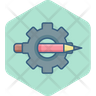 pencil gear icons free