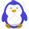crying penguin icon svg