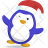 christmas penguin icon svg