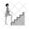icon for man climbing stairs