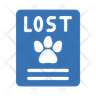 pet lost fir icon svg
