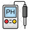 icons for acidity measure meter