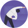 stretching body symbol