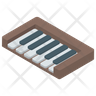 icons of electric keyboard