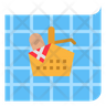 icons of picnic mat