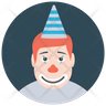 free pierrot clown icons