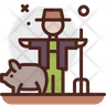 free pig farmer icons