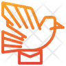 bird mail icon png
