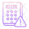 icons of pin code keypad