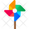 paper windmill icons