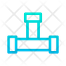 connecting pipes icon