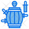 pirate barrel game icon png