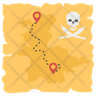 pirate map icon svg