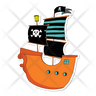 icons of ship pirate