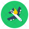 icons of plane crash
