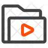 folder play symbol