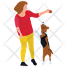 icon for playing with dog