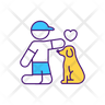 family with pet icon download