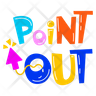 point out logo