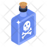 icons for poison bottle
