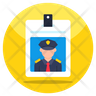 icon police id card