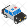 traffic police car icon