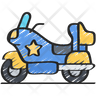police bike icon svg