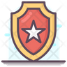 icon police star badge