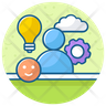 positive thoughts icons
