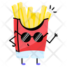 potato fries icon svg