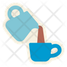 pouring coffee icon svg