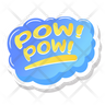 pow sticker logos