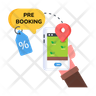 advance booking icons