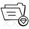 diamond folder symbol