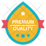 icons of premium quality label
