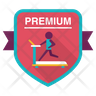 icons of treadmill badge