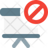 icon for presentation banned