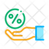 profit percentage logo