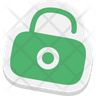 icon for computer unlocked