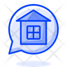 real estate chat icon svg