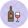 white wine emoji