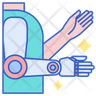 prosthetic arm icon svg