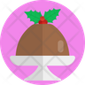 icons for christmas pudding
