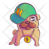 icons of dog cap