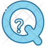 icon for alphabet q