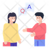 icon chat question