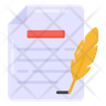 icon for quill document