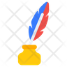 quill inkpot icon png
