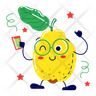 icons for quince fruit