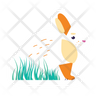 easter bunny icon svg